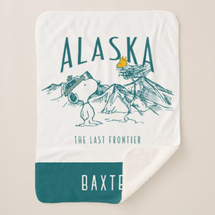 Peanuts   Alaska The Last Frontier Sherpa Blanket