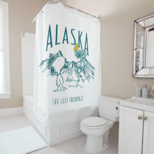 Peanuts   Alaska The Last Frontier Shower Curtain