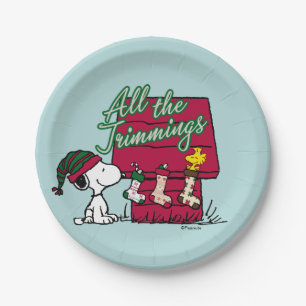 Peanuts   All The Trimmings Paper Plate