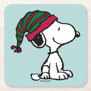Peanuts   All The Trimmings Square Paper Coaster