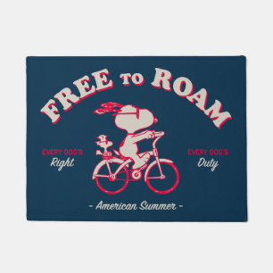 Peanuts   American Summer Free To Roam Doormat