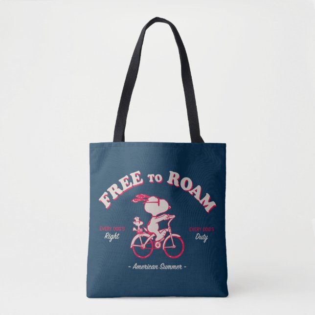Peanuts | American Summer Free To Roam Tote Bag (Front)