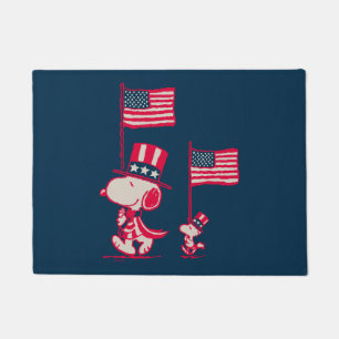 Peanuts   American Summer Old Glory Doormat