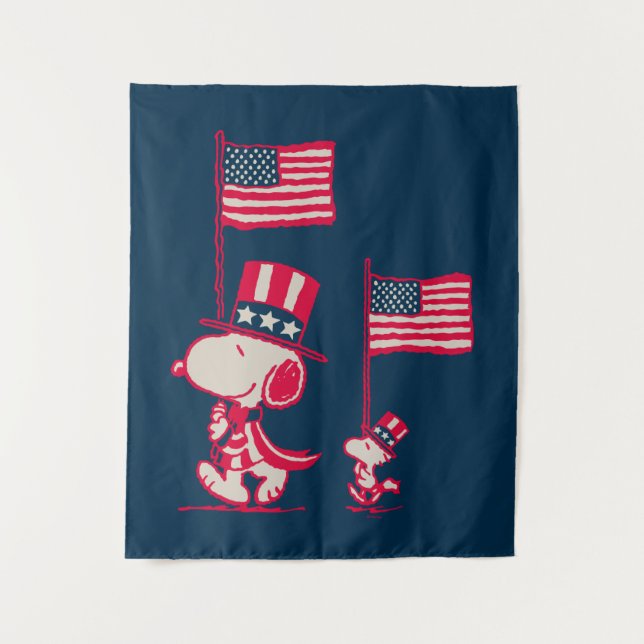 Peanuts | American Summer Old Glory Tapestry (Front)