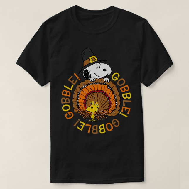 Peanuts and Thanksgiving  T-Shirt (Design Front)
