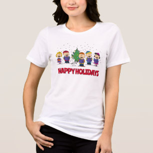 Peanuts Around the Christmas Tree Tri-Blend Shirt