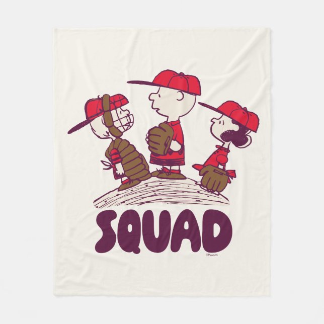 Peanuts | Baseball Squad Fleece Blanket (Front)