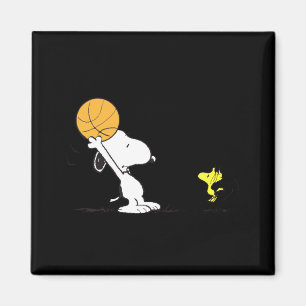 Peanuts basketball t shirt magnet