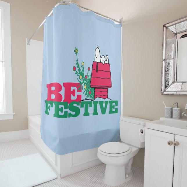 Peanuts | Be Festive Shower Curtain (In Situ)