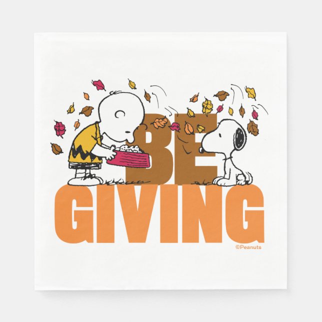 Peanuts | Be Giving Napkin (Front)