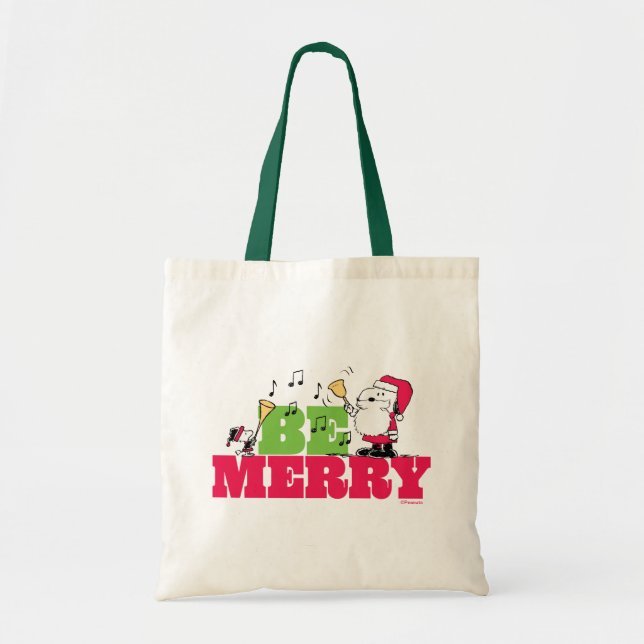 Peanuts | Be Merry Christmas Tote Bag (Front)