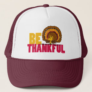 Peanuts Be Thankful Woodstock Turkey Trucker Hat