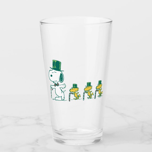 Peanuts | Candy Cane Cuties Glass (Front)