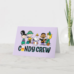 Peanuts Candy Crew Halloween Gang Card
