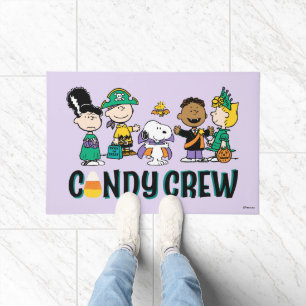 Peanuts Candy Crew Halloween Gang Doormat