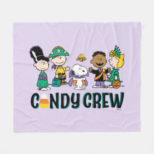 Peanuts Candy Crew Halloween Gang Fleece Blanket