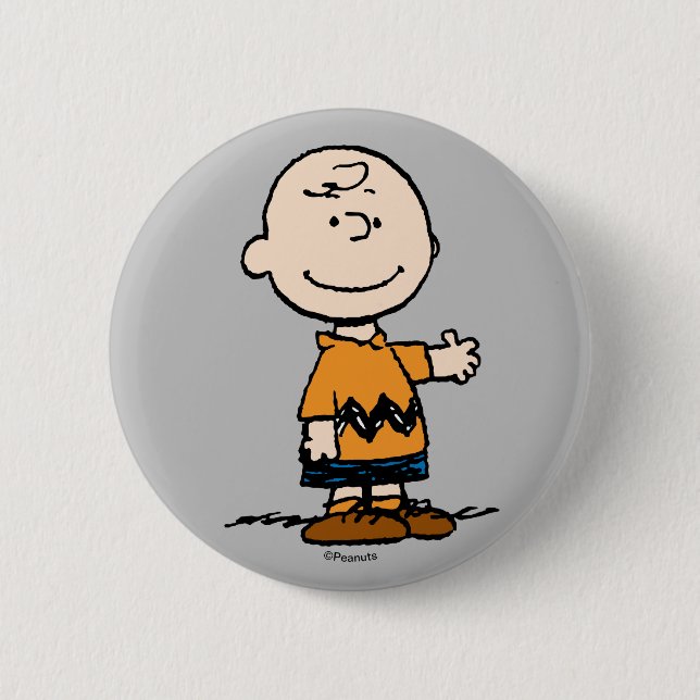 Peanuts | Charlie Brown 6 Cm Round Badge (Front)