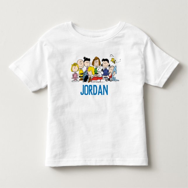 Peanuts | Charlie Brown and Gang | Add Your Name Toddler T-Shirt (Front)