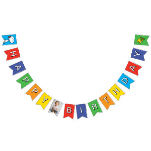 Peanuts   Charlie Brown and Gang Birthday Bunting