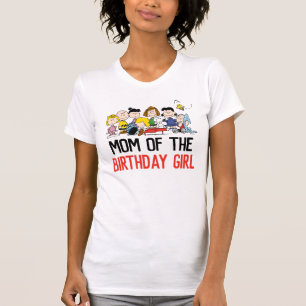Peanuts   Charlie Brown and Gang - Birthday Mom T-Shirt