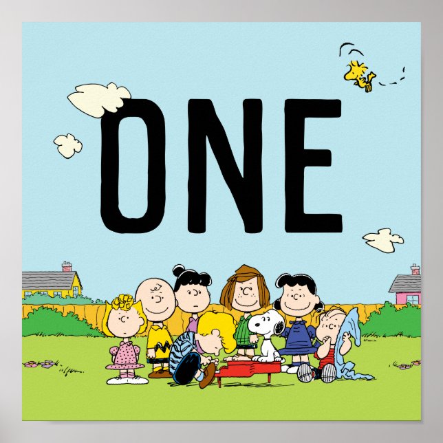 Peanuts | Charlie Brown and Gang Birthday - One Poster (Front)