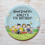 Peanuts | Charlie Brown and Gang Birthday Paper Plate<br><div class="desc">Add a touch of classic charm to your celebration with the Peanuts Charlie Brown and Gang Birthday Paper Plates. Featuring the beloved Peanuts characters—Charlie Brown, Snoopy, Lucy, Linus, and more—this vibrant design captures the playful spirit of the iconic comic strip. Perfect for birthday parties or Peanuts-themed events, these plates combine...</div>
