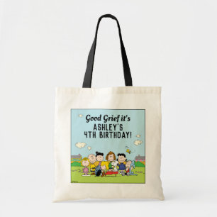Peanuts Charlie Brown and Gang Birthday Tote Bag