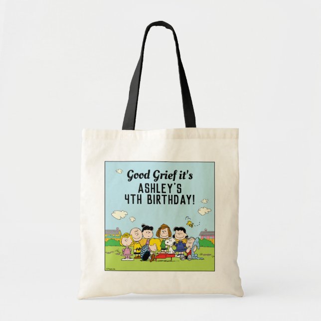 Peanuts | Charlie Brown and Gang Birthday Tote Bag (Front)