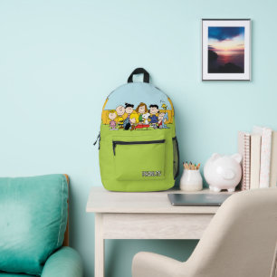 Peanuts   Charlie Brown and Gang Printed Backpack