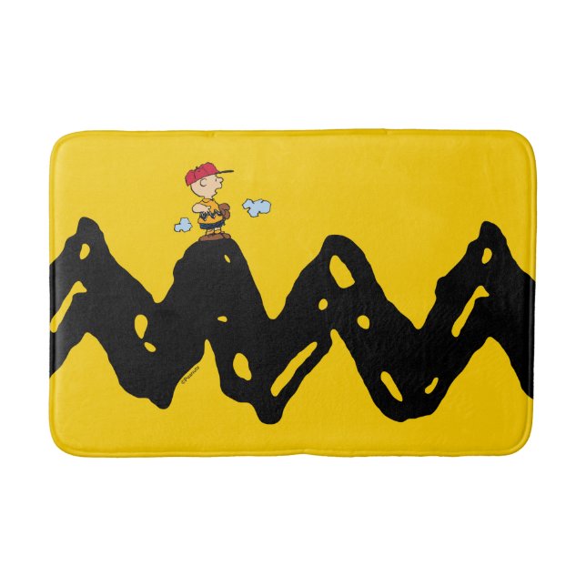 Peanuts | Charlie Brown Baseball Bath Mat (Front)