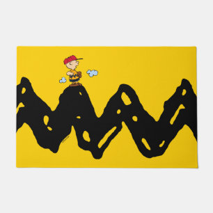 Peanuts   Charlie Brown Baseball Doormat