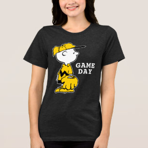 Peanuts Charlie Brown Baseball Game Tri-Blend Shirt