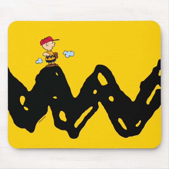 Peanuts | Charlie Brown Baseball Mouse Pad (Front)