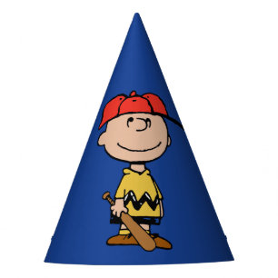 Peanuts Charlie Brown Baseball Smile Party Hat