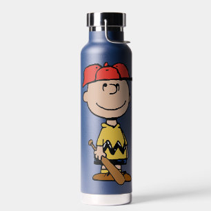 Peanuts Charlie Brown Baseball Smile Water Bottle