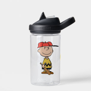 Peanuts Charlie Brown Baseball Smile Water Bottle