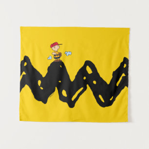 Peanuts   Charlie Brown Baseball Tapestry
