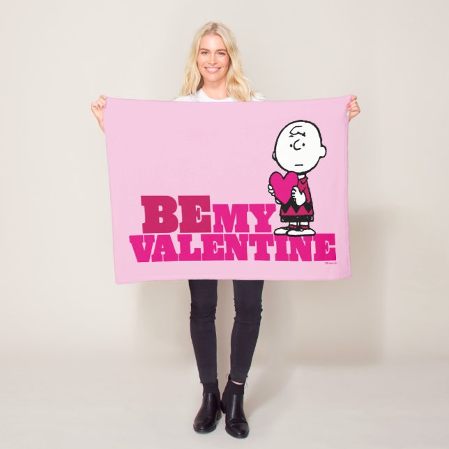 Peanuts | Charlie Brown Be My Valentine Fleece Blanket (In Situ)
