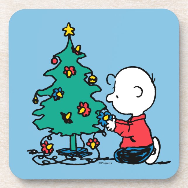 Peanuts | Charlie Brown Christmas Lights Coaster (Front)