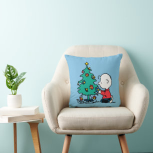 Peanuts   Charlie Brown Christmas Lights Cushion