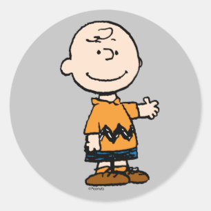 Peanuts   Charlie Brown Classic Round Sticker