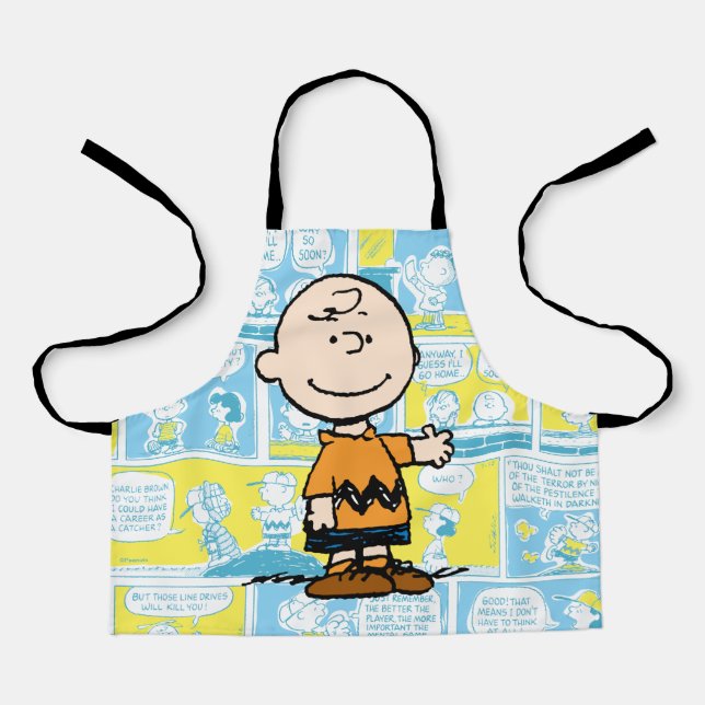 Peanuts | Charlie Brown Comic Pattern Apron (Front)