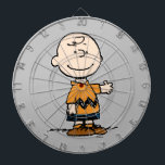 Peanuts | Charlie Brown Dartboard<br><div class="desc">Charlie Brown is the loveable loser in the zig-zag t-shirt. Check out this cute Peanuts design featuring Charlie Brown and his loveable smile.</div>