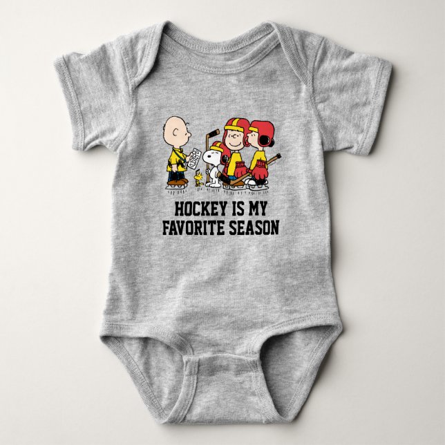 Peanuts | Charlie Brown Hockey Coach Baby Bodysuit (Front)