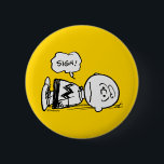 Peanuts | Charlie Brown is Down 6 Cm Round Badge<br><div class="desc">Check out this fun Peanuts design featuring Charlie Brown.</div>