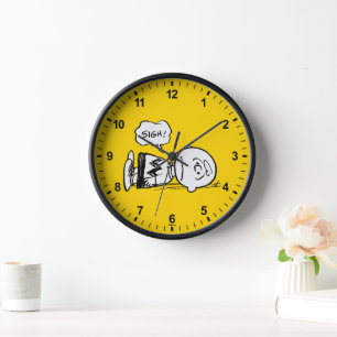 Peanuts   Charlie Brown is Down Clock