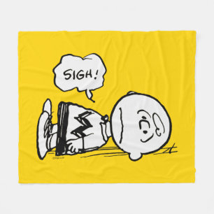 Peanuts   Charlie Brown is Down Fleece Blanket