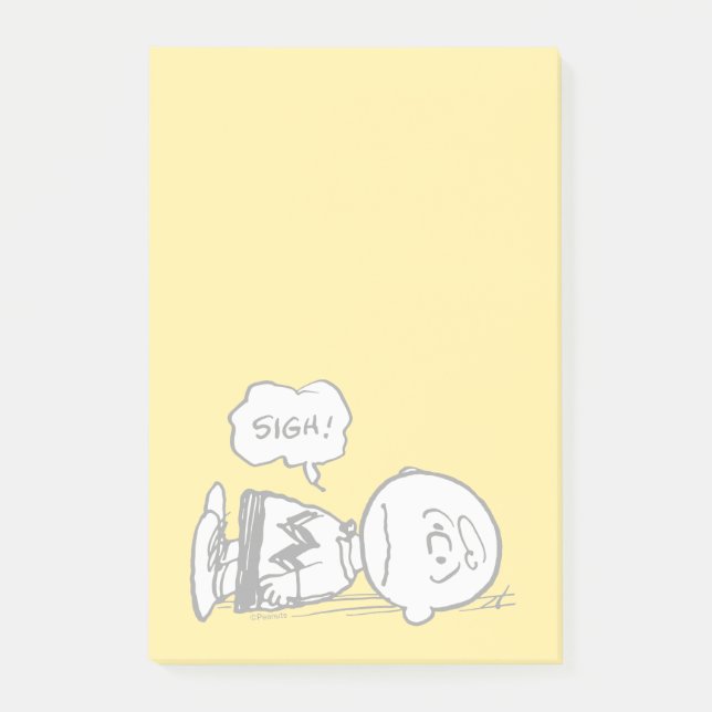 Peanuts | Charlie Brown is Down Post-it Notes (Front)