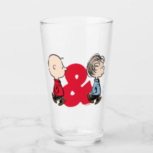 Peanuts   Charlie Brown & Linus Glass