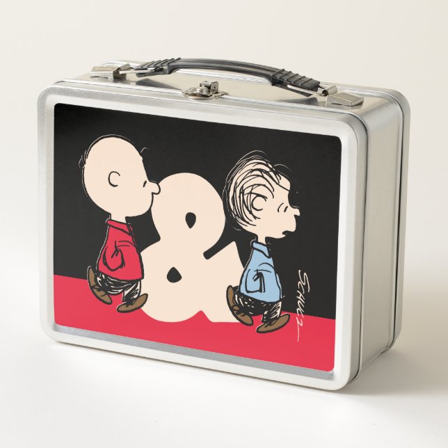 Peanuts | Charlie Brown & Linus Metal Lunch Box (Front)